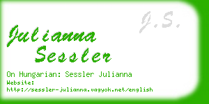 julianna sessler business card